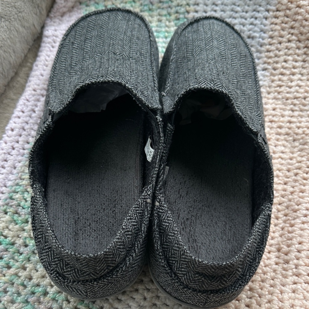 Vionic Gray Herringbone Loafers - Picture 3 of 5